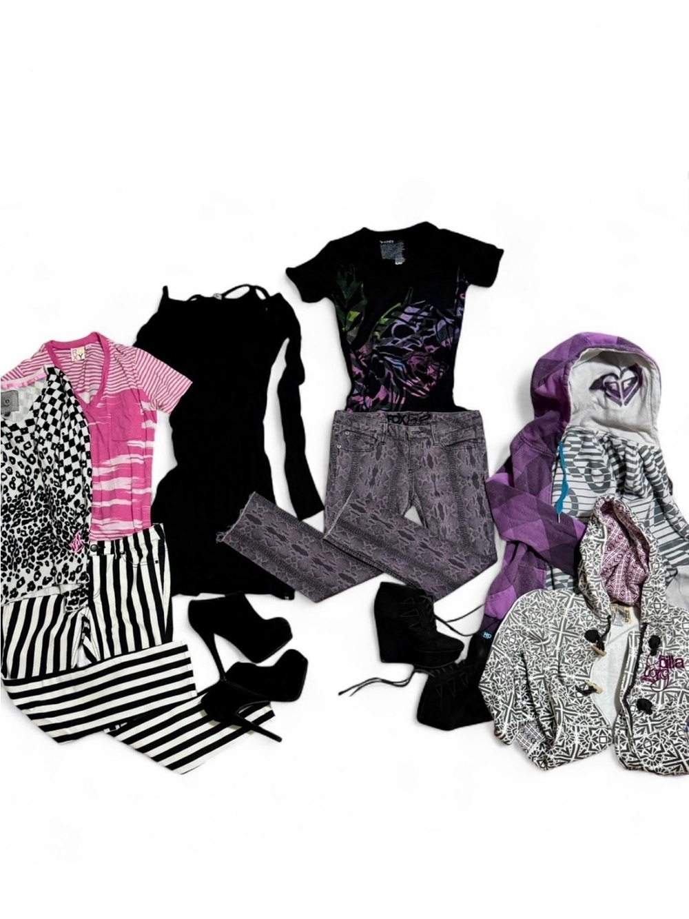 10-Piece 2000s Alternative Skater Bundle Rare